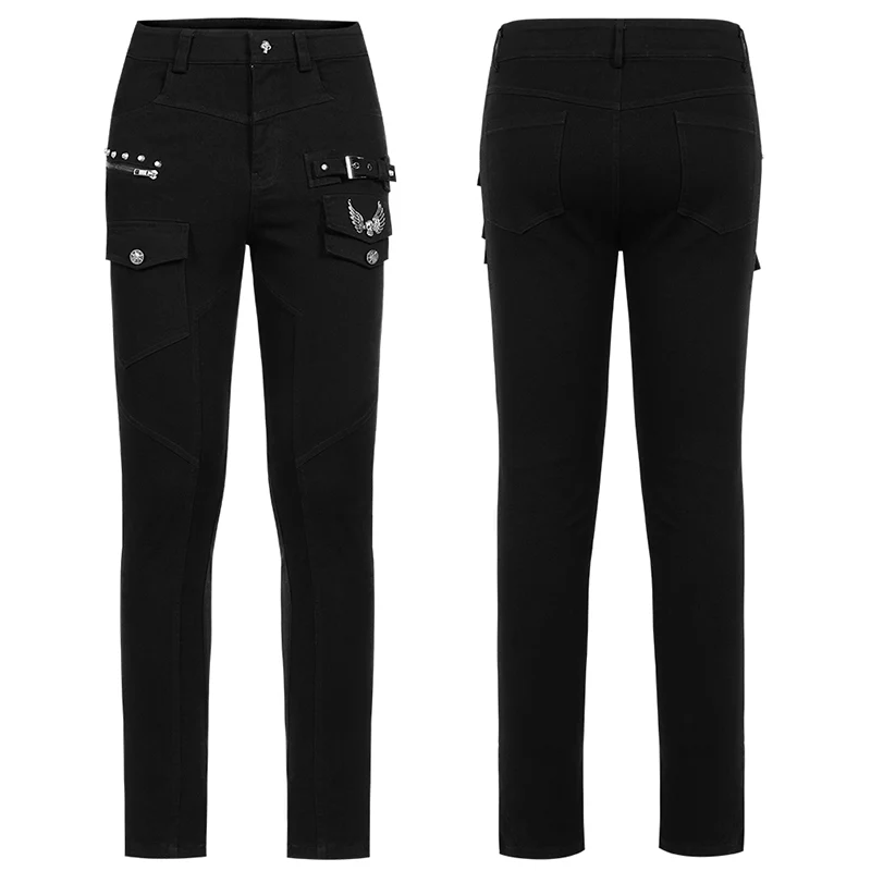 Goth Demnin Long Denim Pants - Image 4