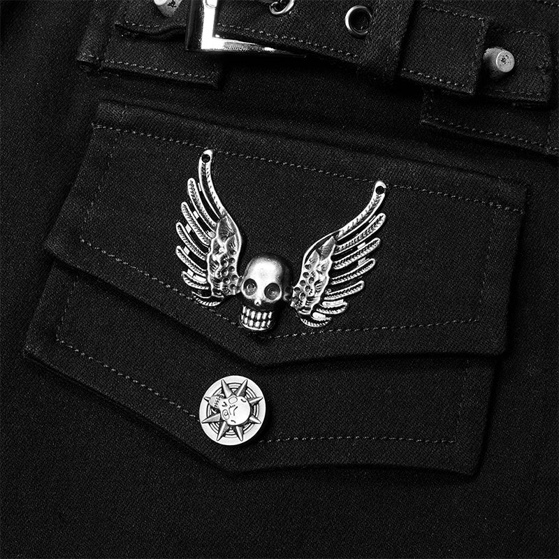 Goth Demnin Long Denim Pants - Image 5