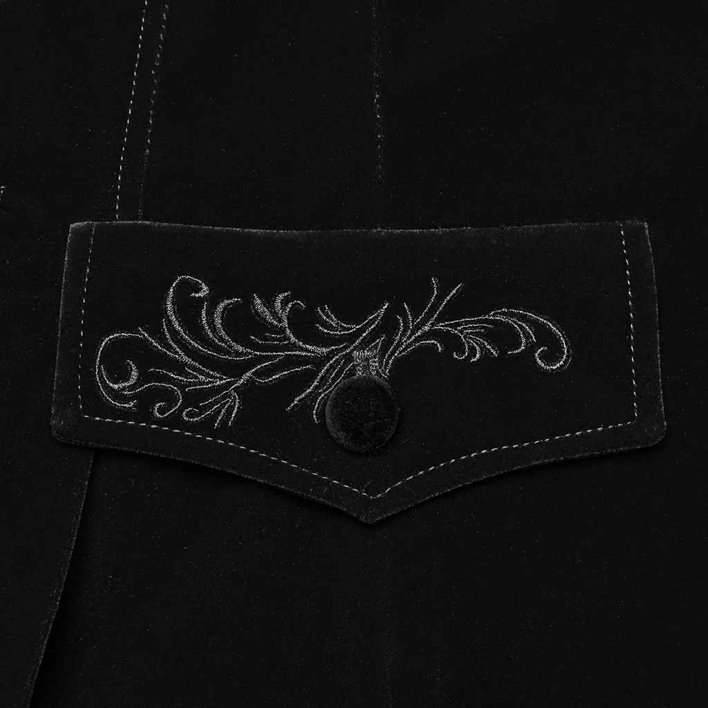 Goth Exquisite Embroidered Coat - Image 9