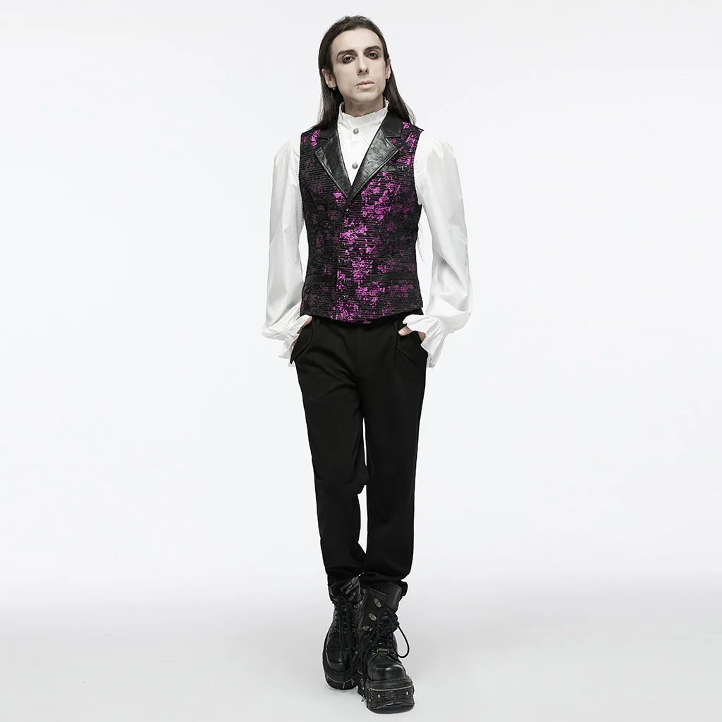 Goth exquisite jacquard vest - Image 4