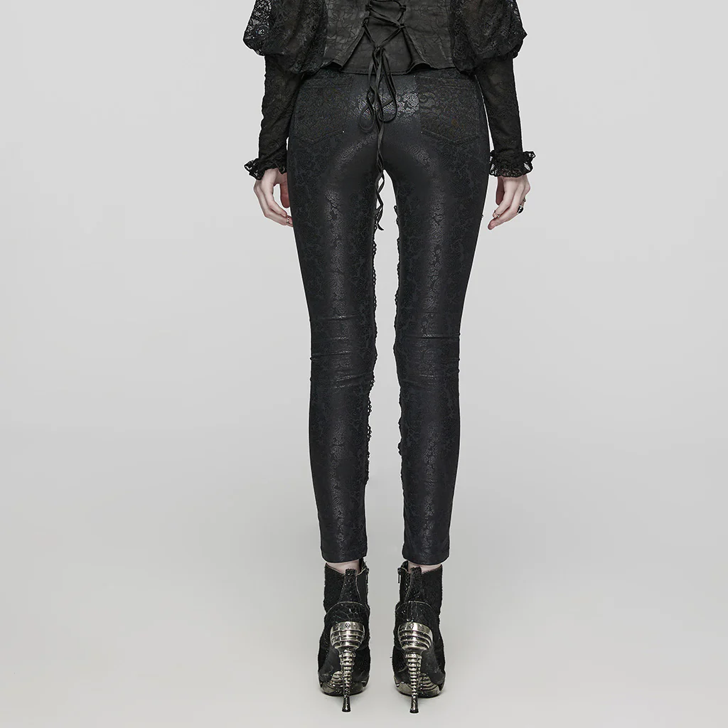 Goth Exquisite Lace Leggings - Image 3