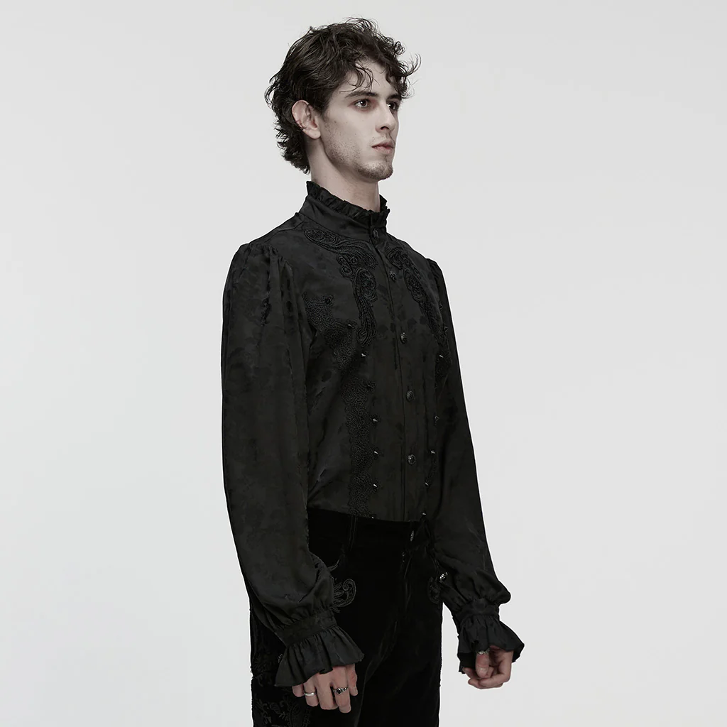 Goth Exquisite Pattern Shirt - Image 2