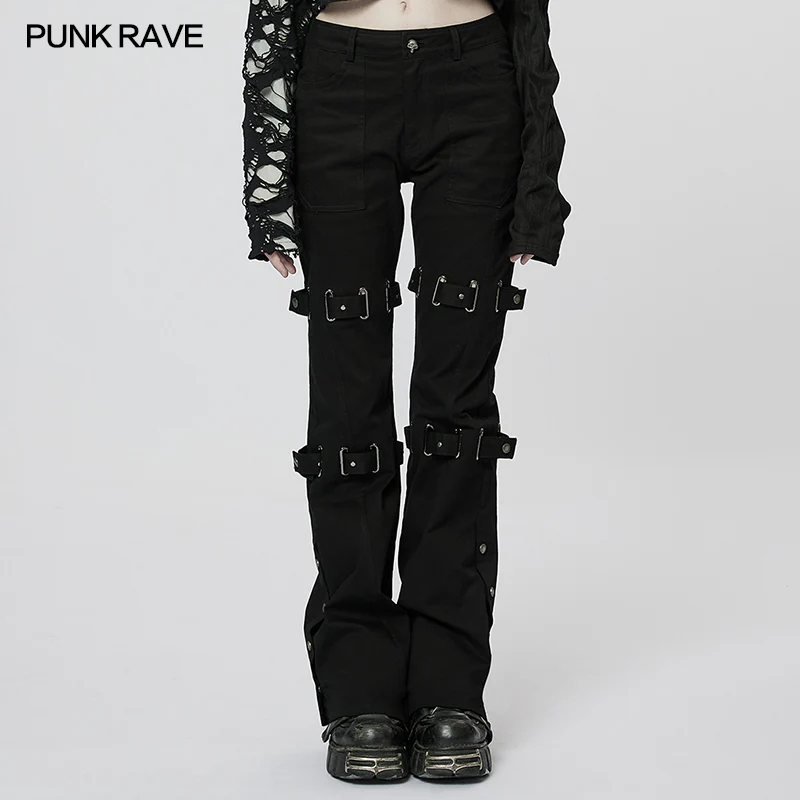 Goth Flared Long Pants