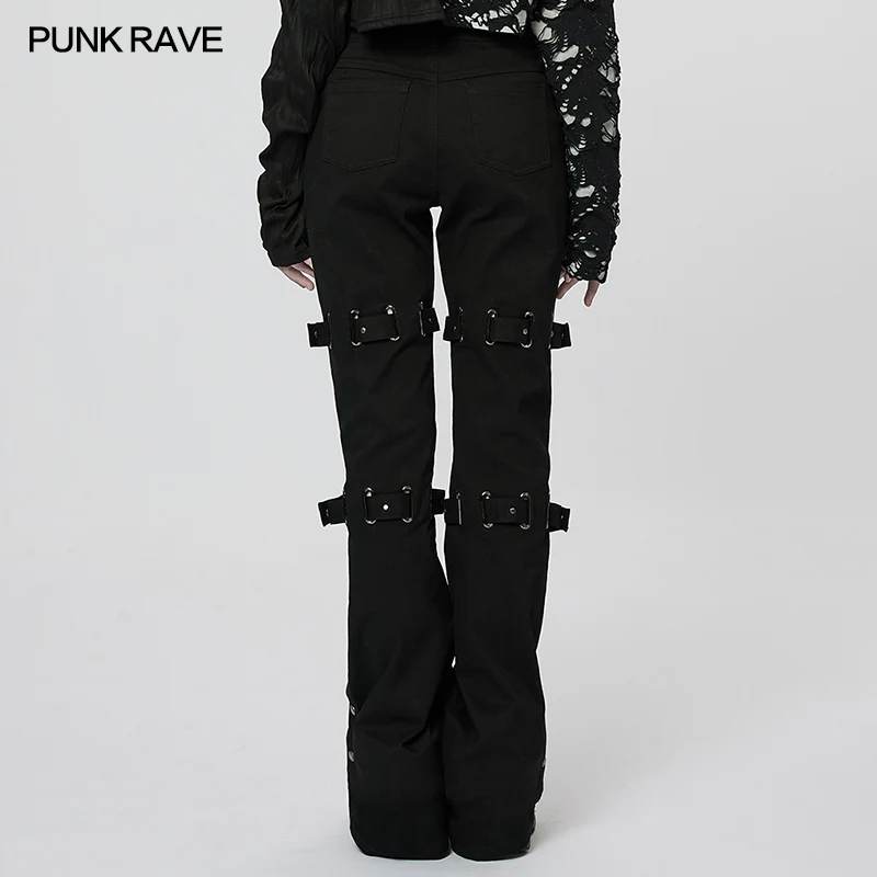 Goth Flared Long Pants - Image 4