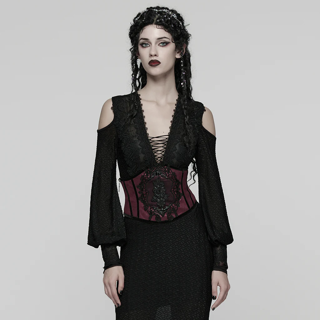 Goth Gorgeous Embossed Cummerbund - Image 13