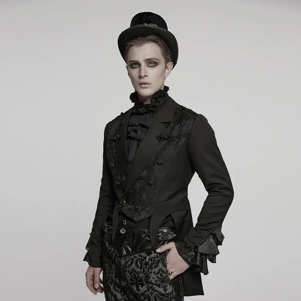 Goth Gorgeous Men's Dress Coat - Image 3
