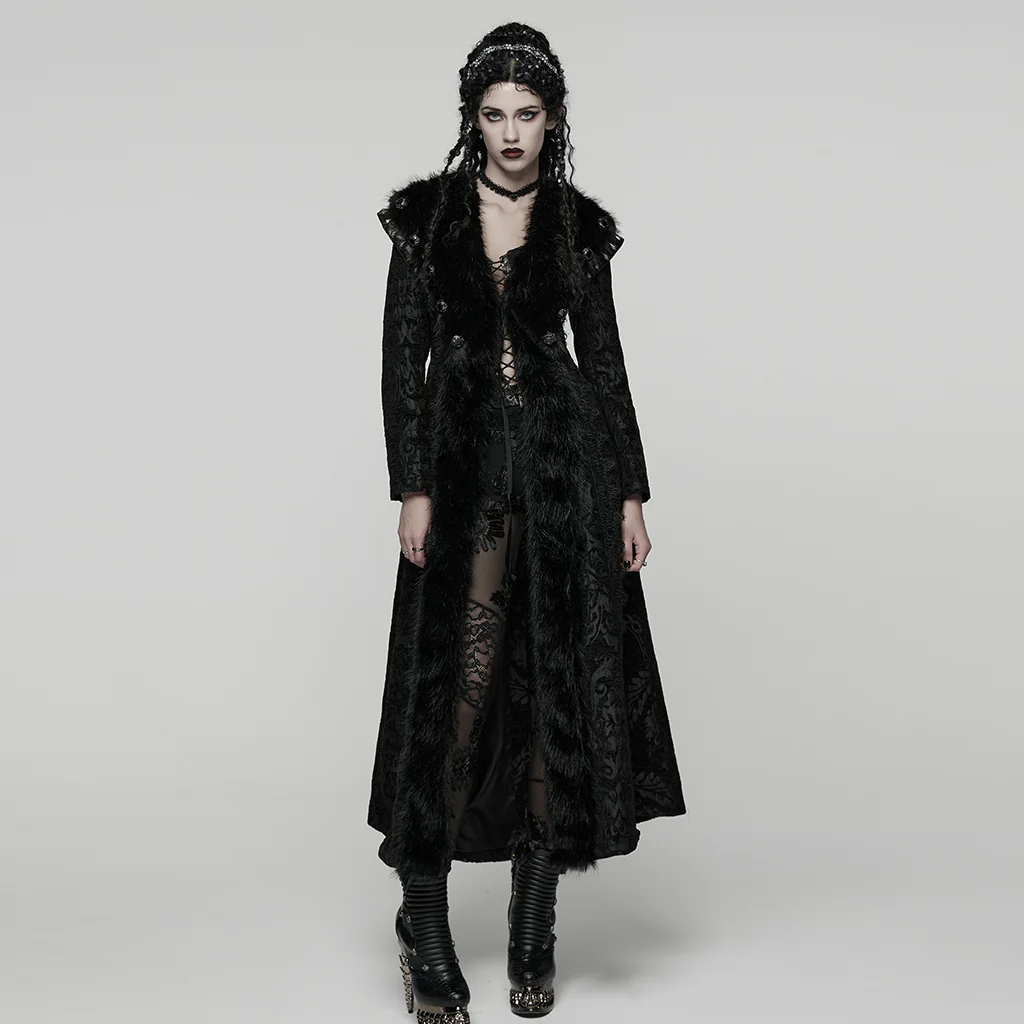 Goth Gorgeous Plush Coat - Image 4