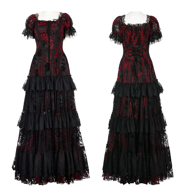 Goth Gorgeous Print Dress - Image 9