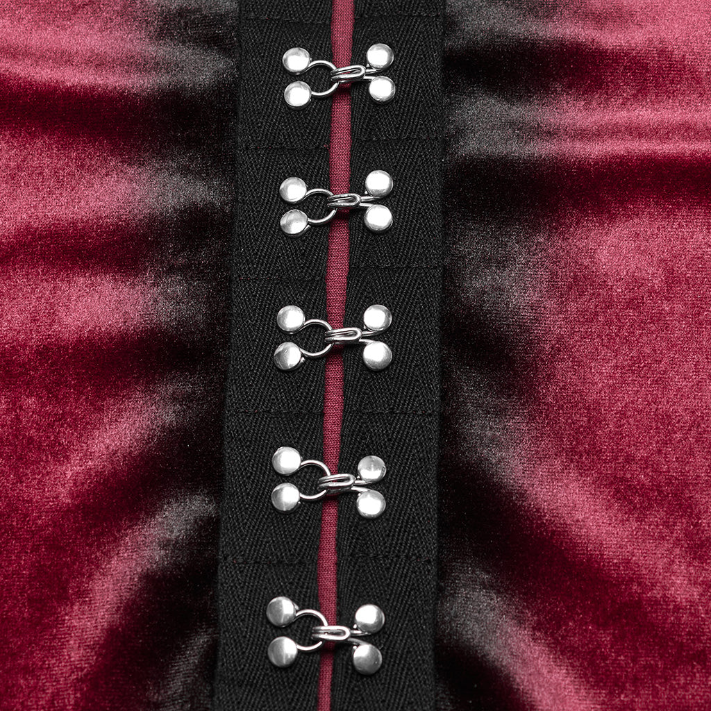 Goth Gradient Printed Velvet T-shirt - Image 14