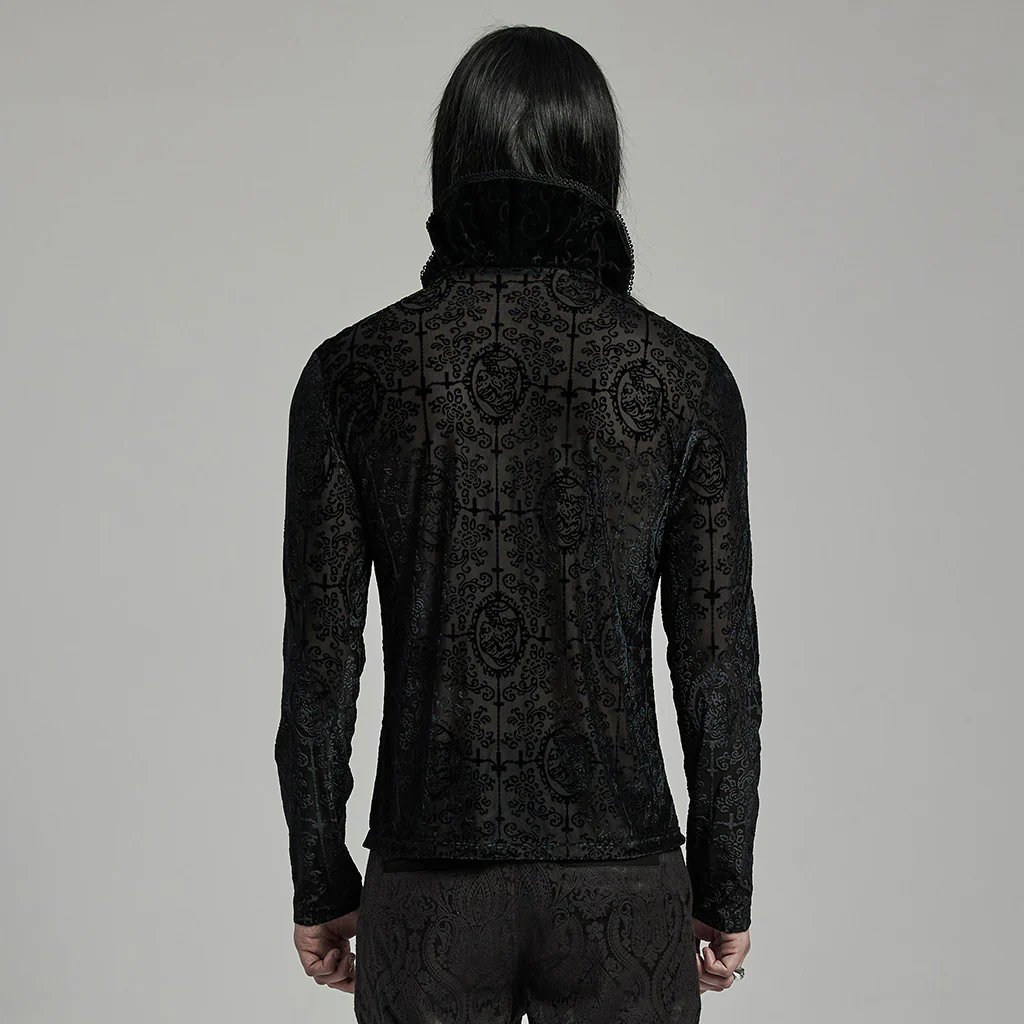 Goth High Collar T-shirt - Image 4