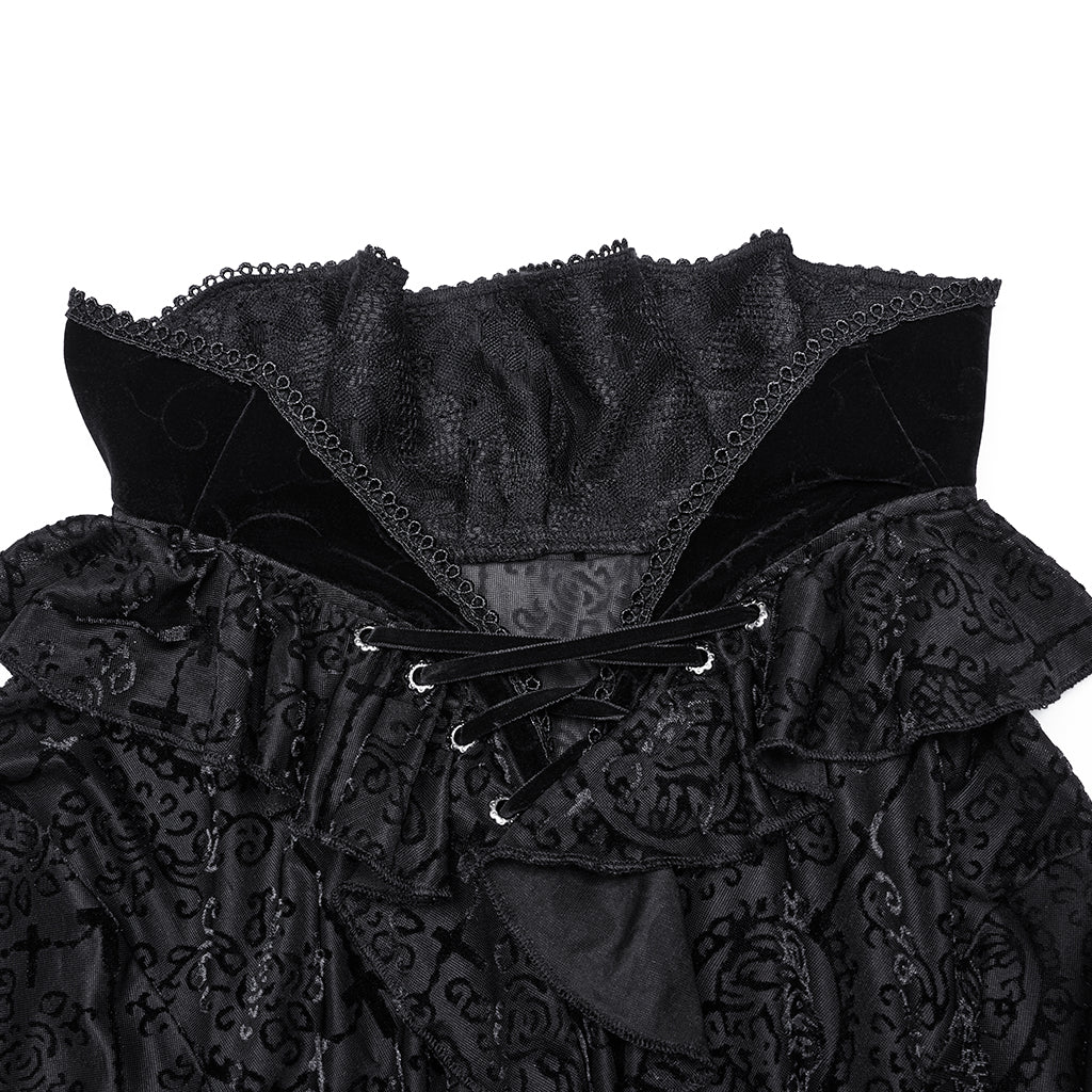 Goth High Collar T-shirt - Image 7