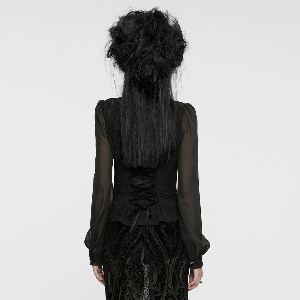 Goth hollow out shirt - Image 3