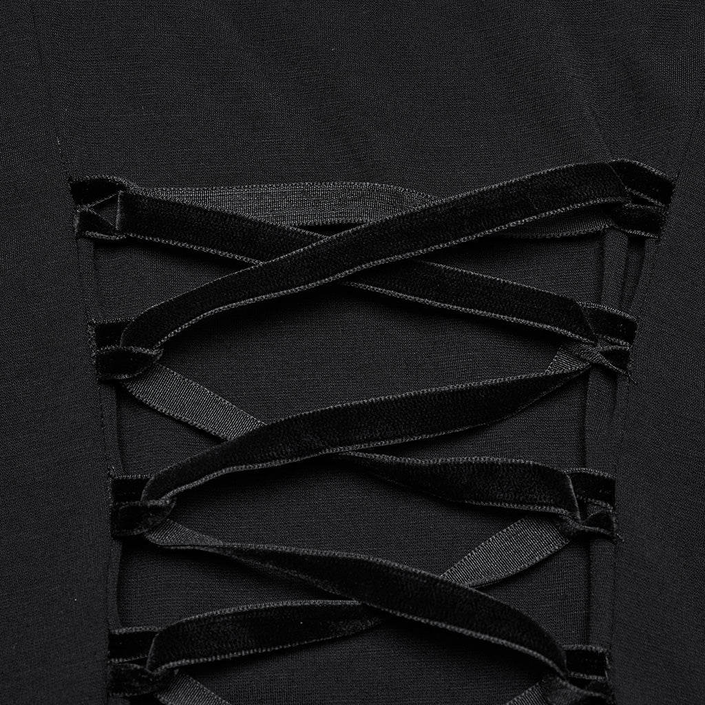 Goth Irregular Splicing Dress - Image 4