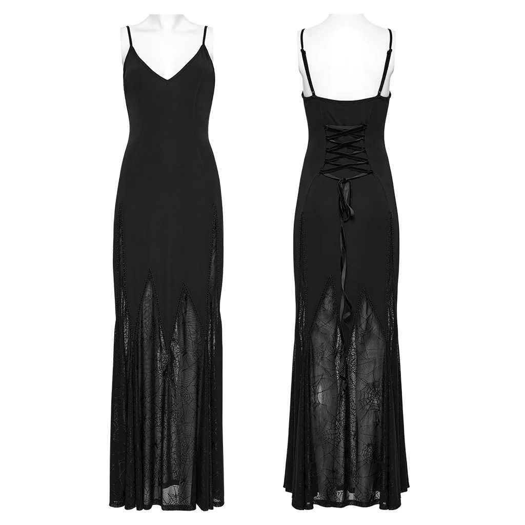 Goth Irregular Splicing Dress - Image 8