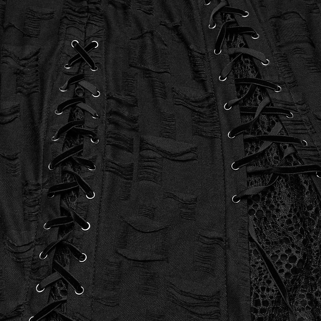 Goth irregular split dress - Image 9