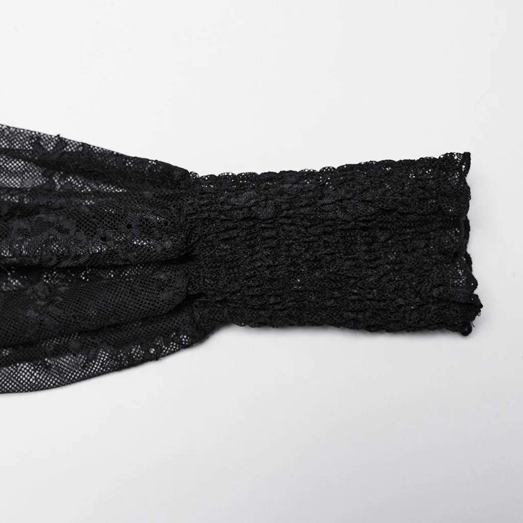Goth lace lantern sleeve shirt - Image 7