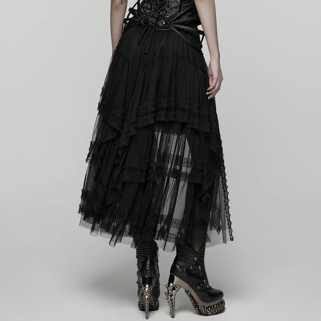 Goth Mesh Skirt - Image 7