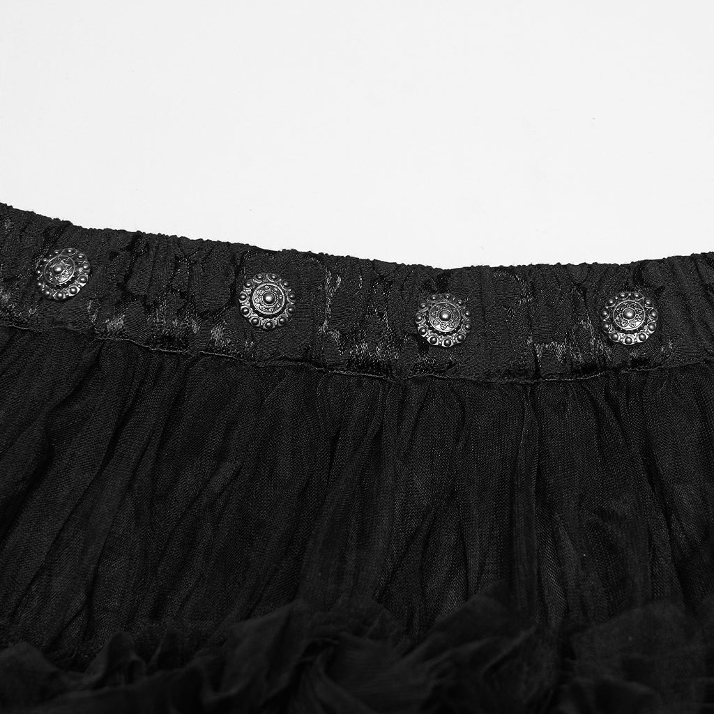 Goth Multi layered Skirt - Image 2