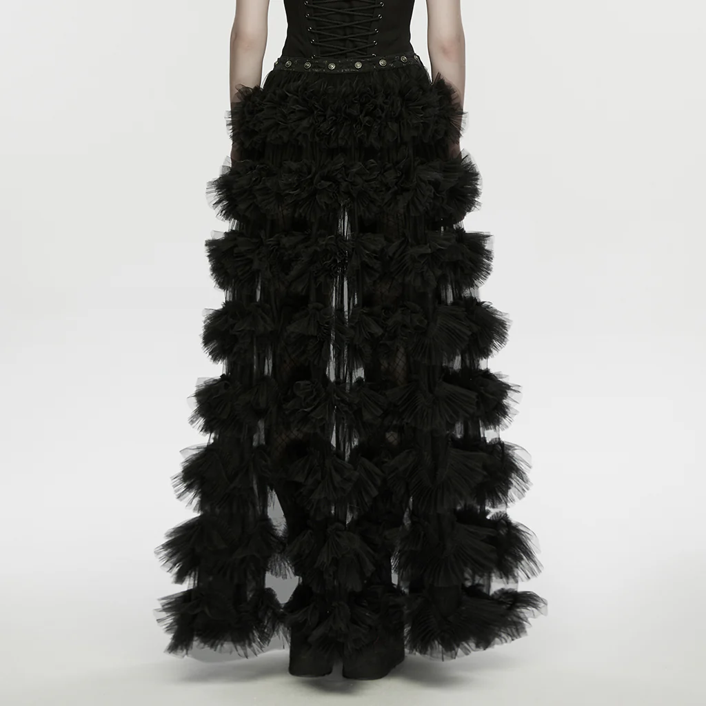 Goth Multi layered Skirt - Image 6