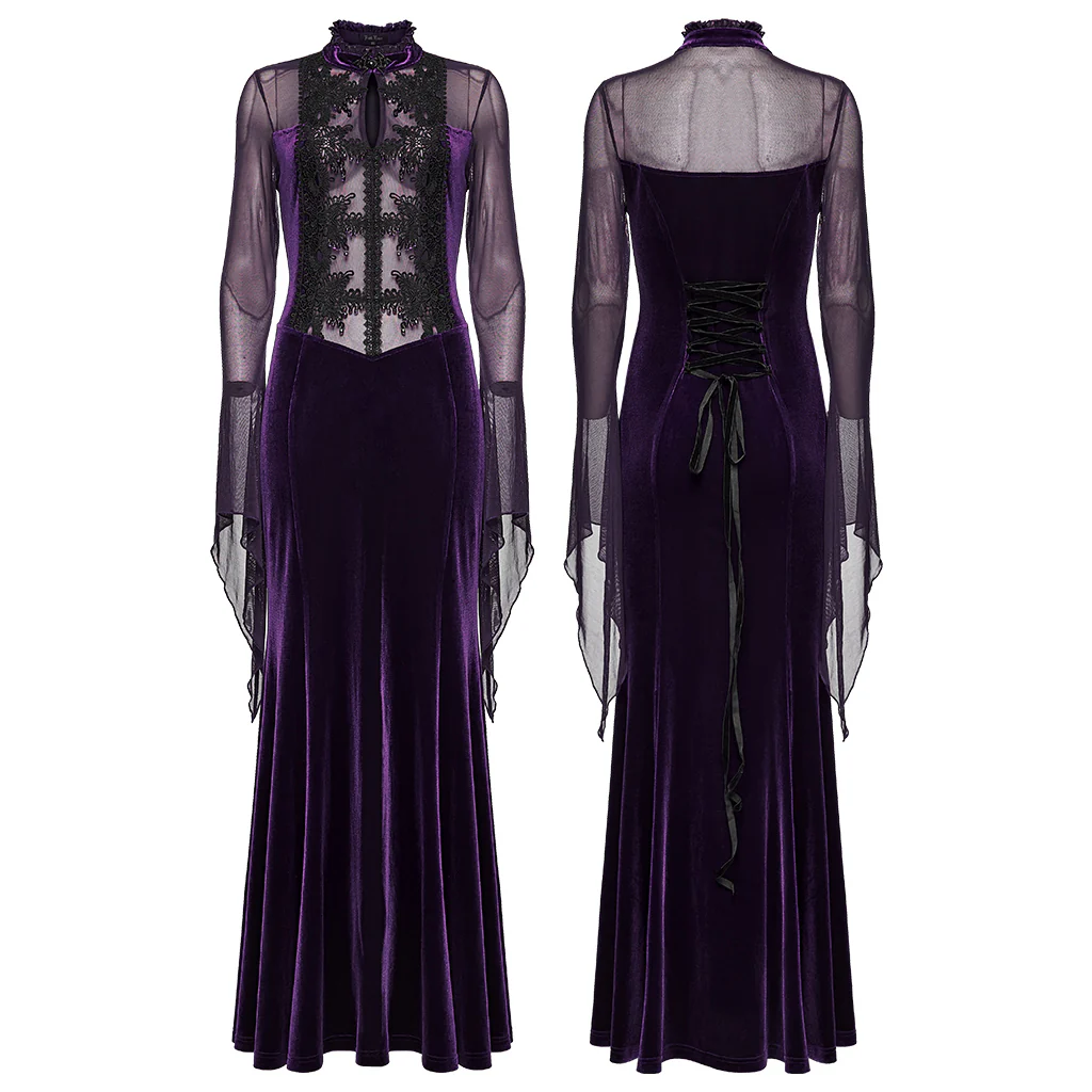 Goth Mystery Vintage Dress - Image 12
