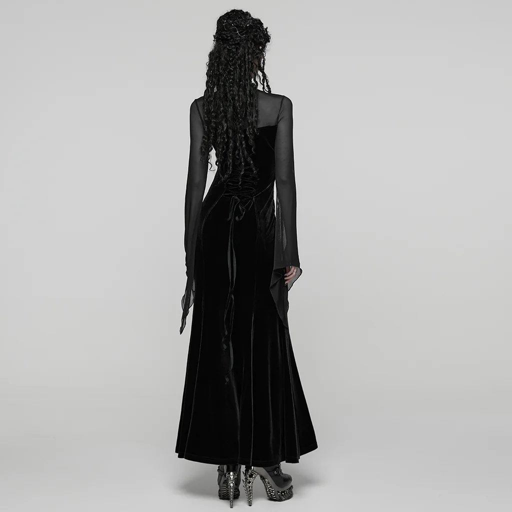 Goth Mystery Vintage Dress - Image 4