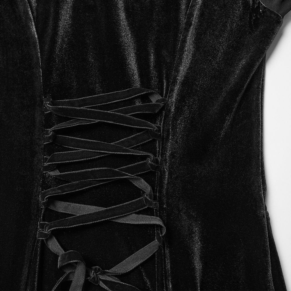 Goth Mystery Vintage Dress - Image 9