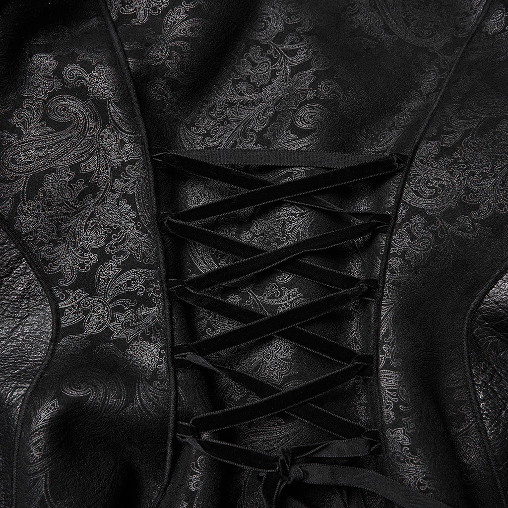 Goth Plush Collar Coat - Image 9