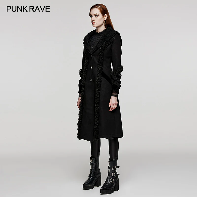 Goth plush-strips coat - Image 2
