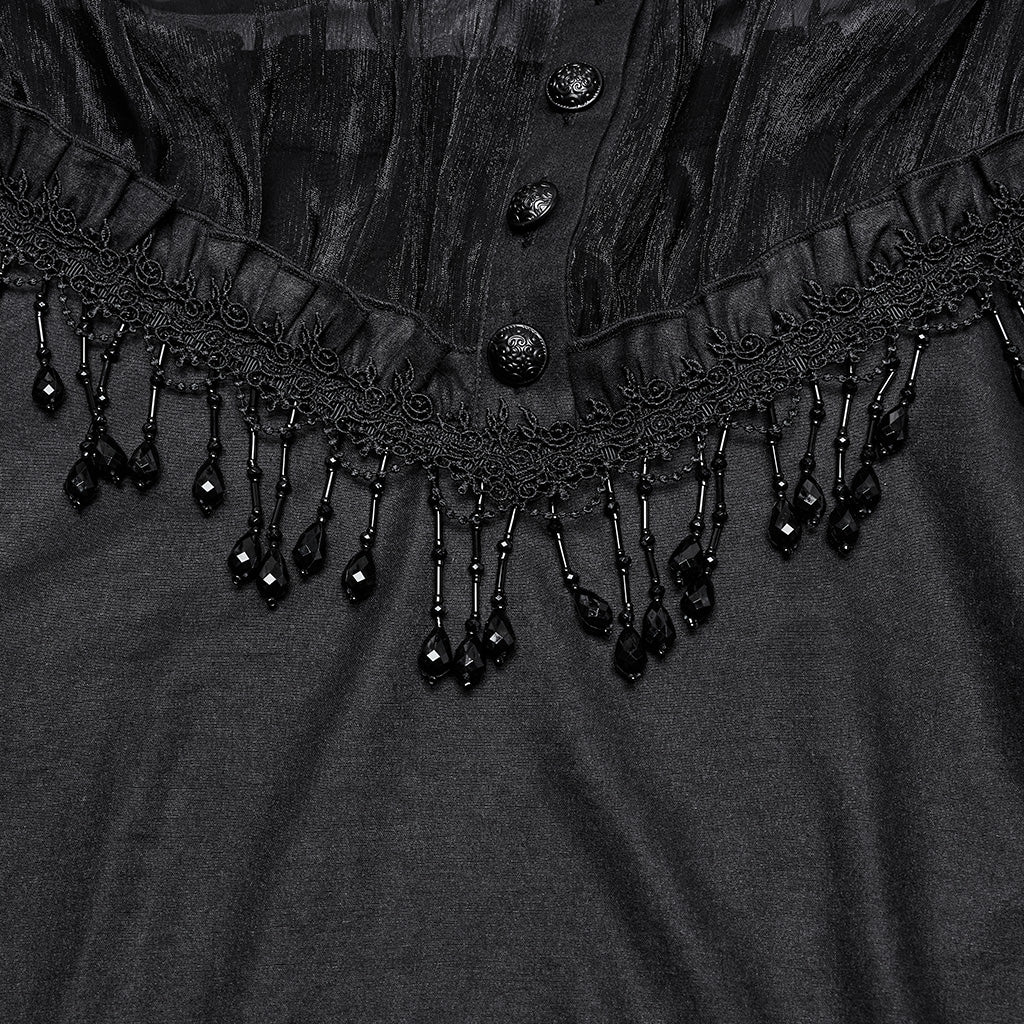 Goth pullover chiffon shirt - Image 7
