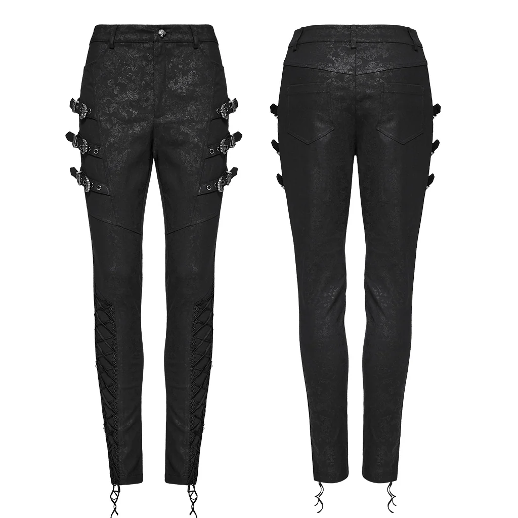 Goth retro metal leggings - Image 5