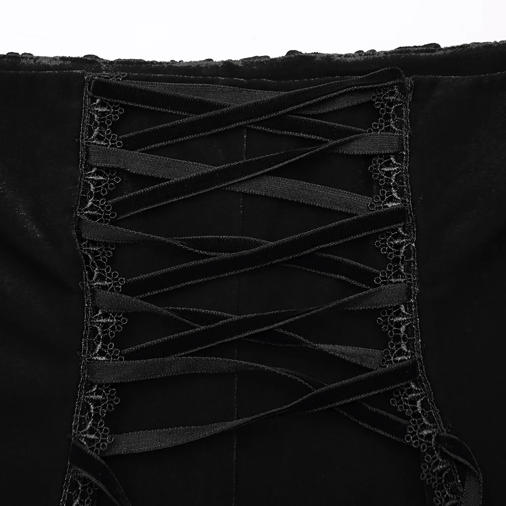 Goth Rose Fishtail Skirt - Image 14