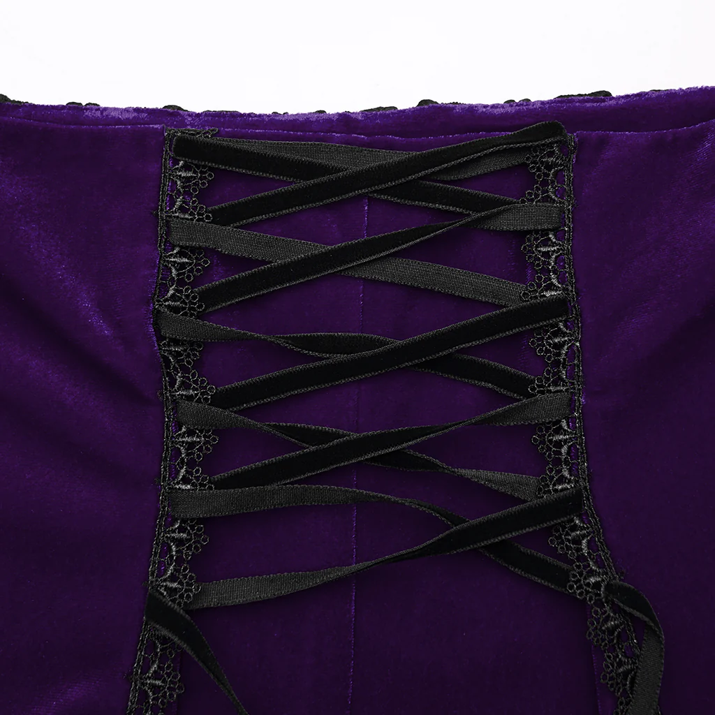 Goth Rose Fishtail Skirt - Image 23