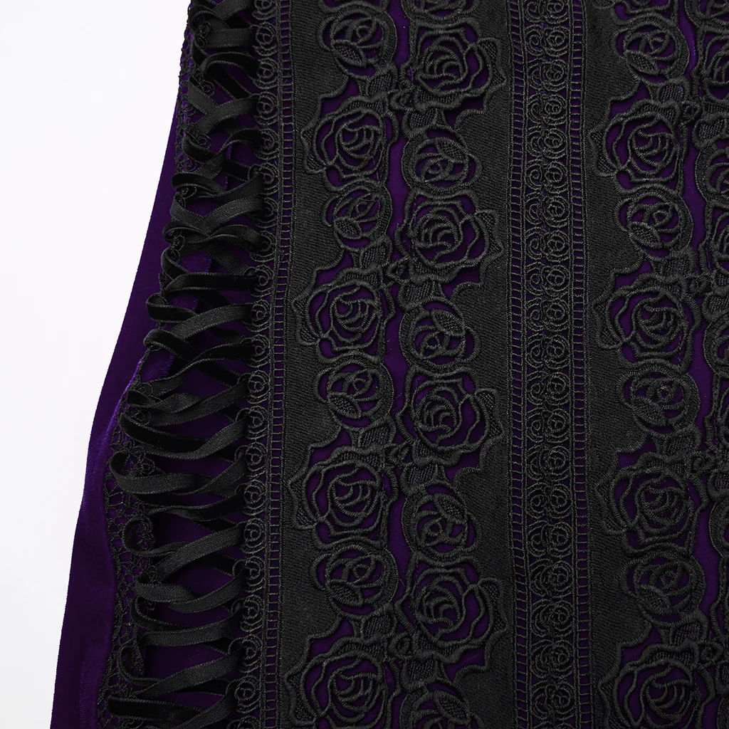 Goth Rose Fishtail Skirt - Image 24