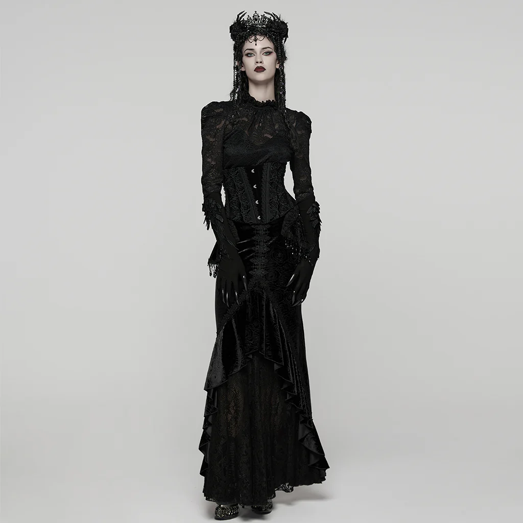 Goth Rose Lace Corset - Image 13