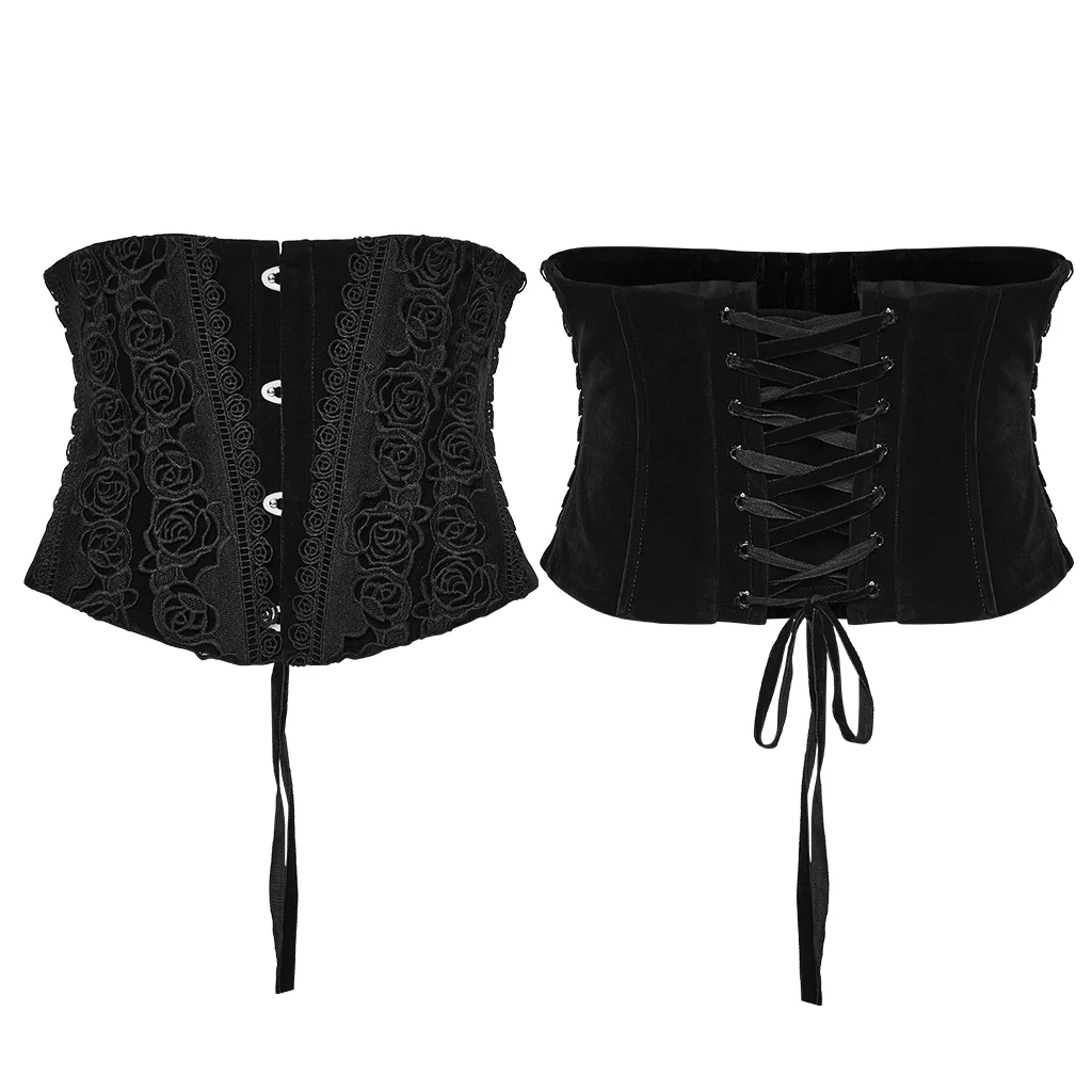 Goth Rose Lace Corset - Image 14