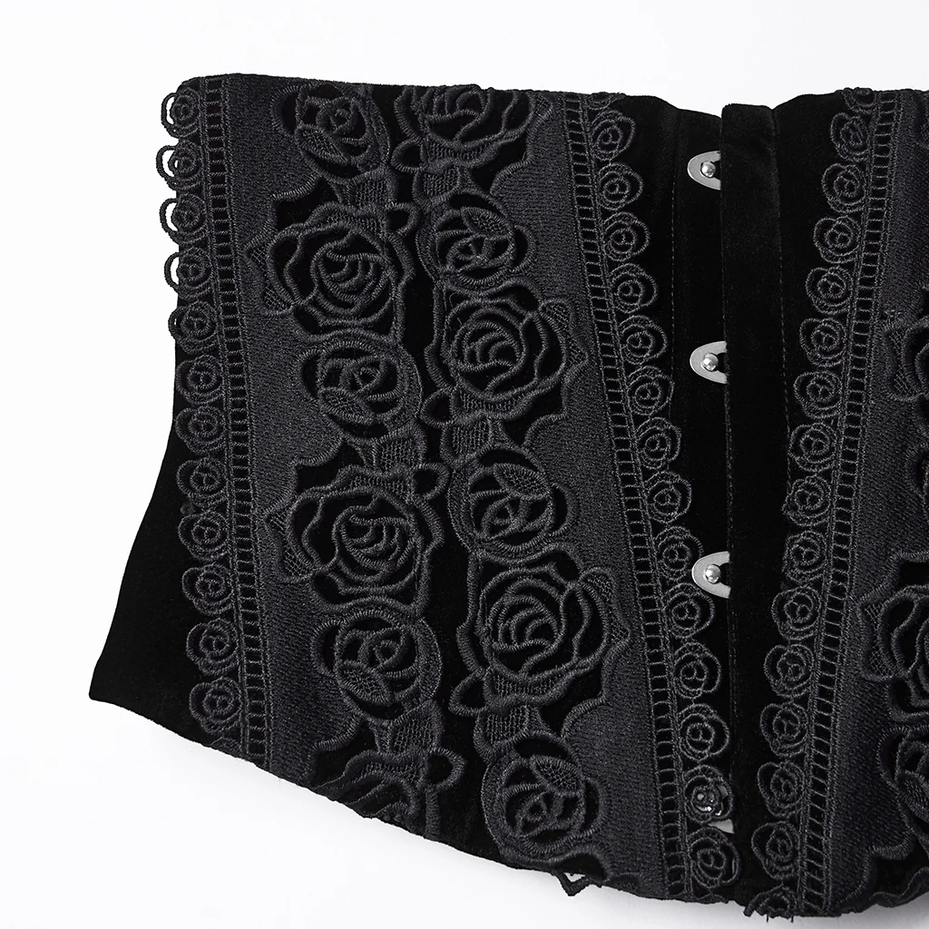 Goth Rose Lace Corset - Image 16