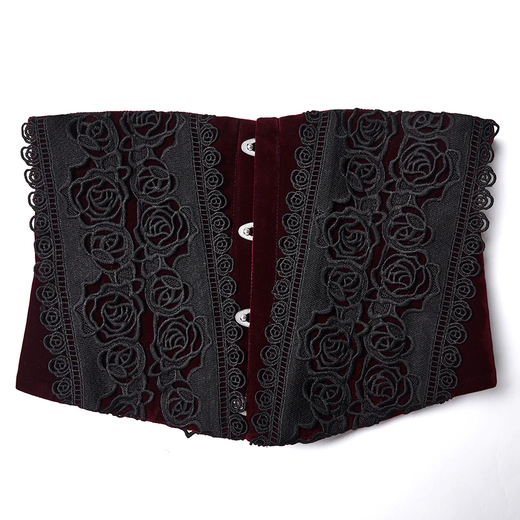 Goth Rose Lace Corset - Image 7
