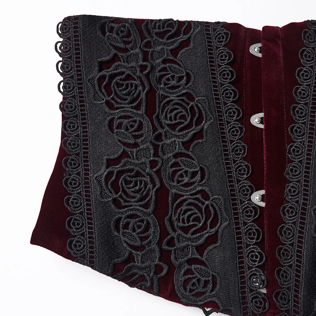 Goth Rose Lace Corset - Image 8