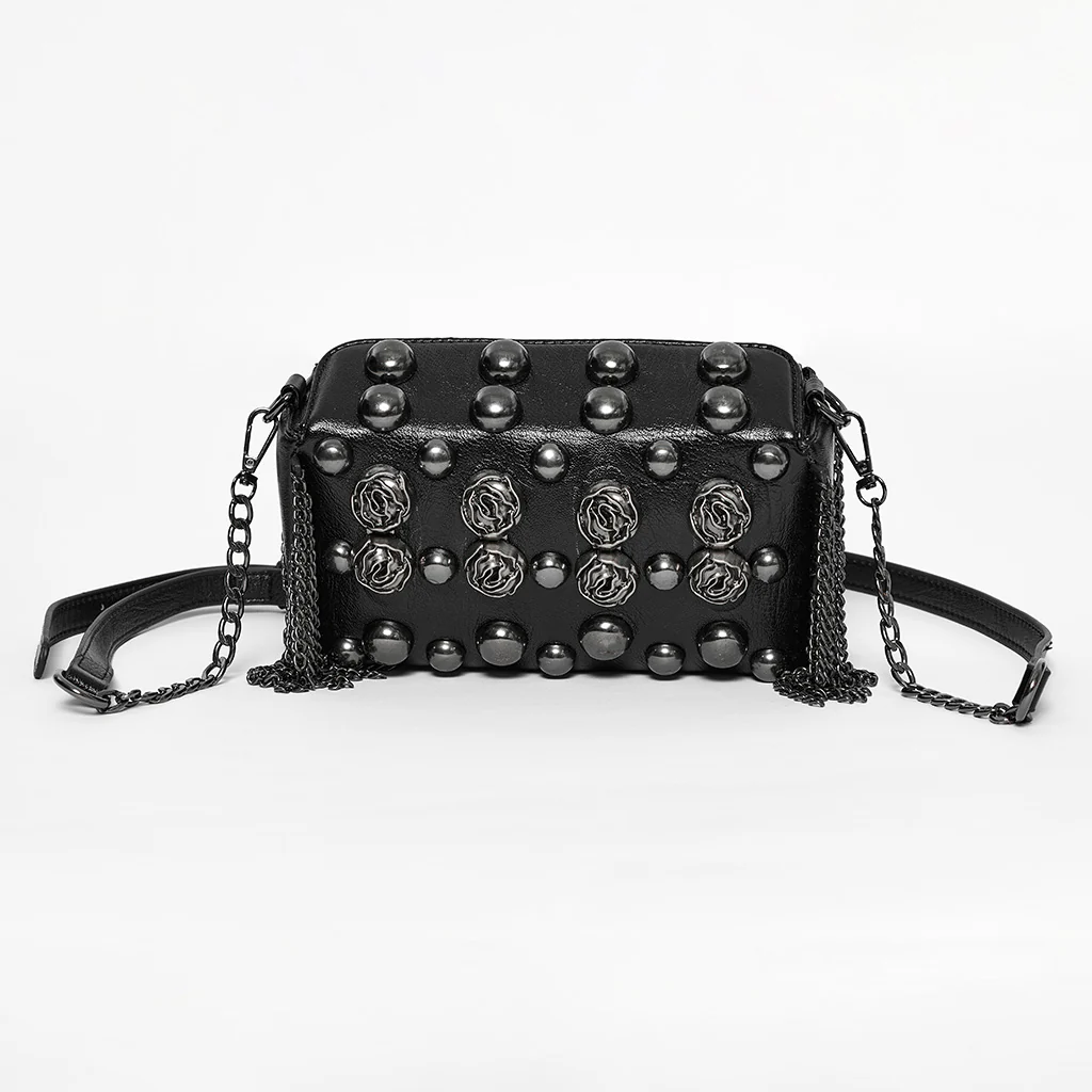 Goth Rose Rivet Bag - Image 7