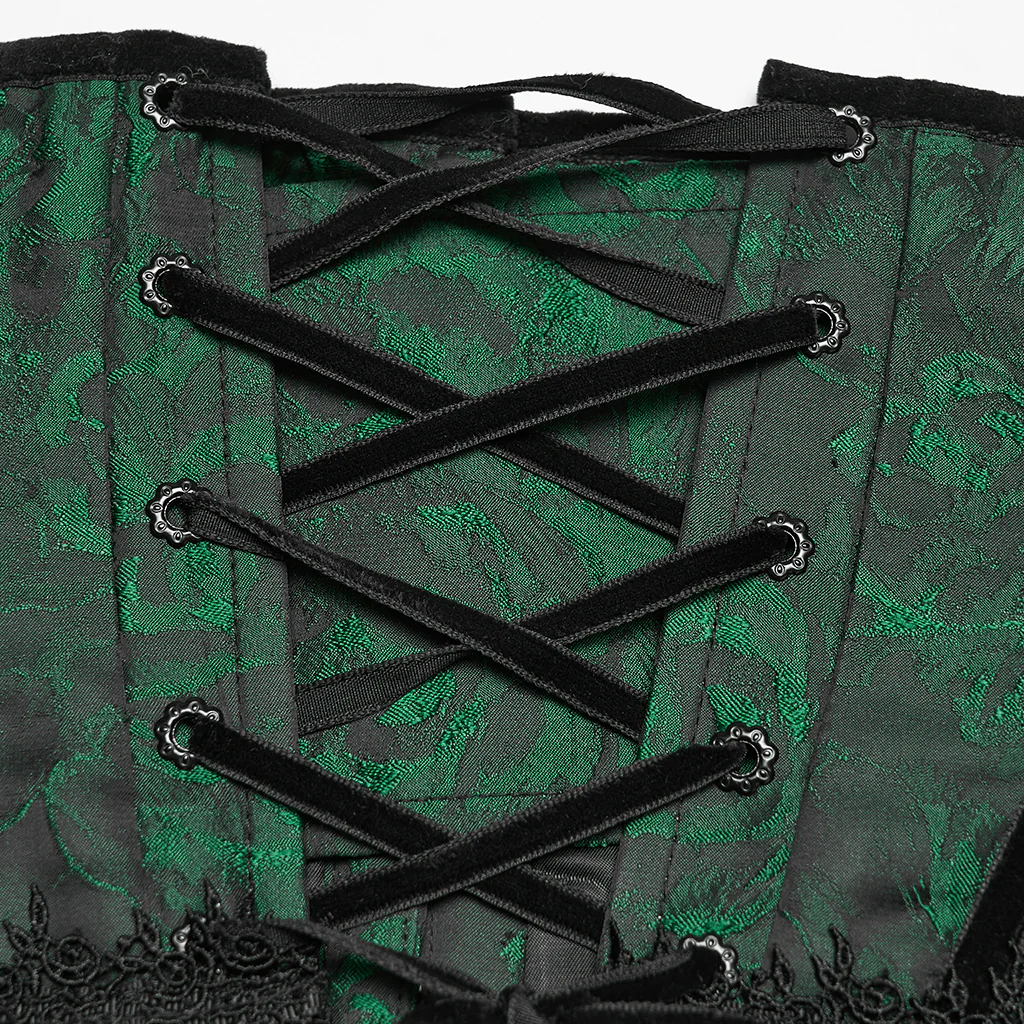 Goth Rose Tassel Corset - Image 22