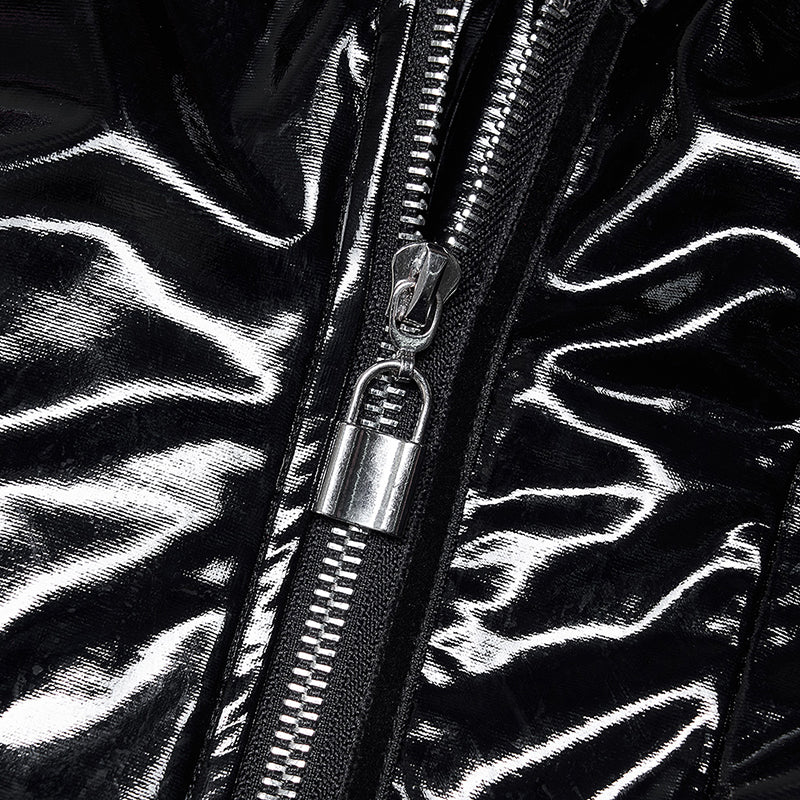 Goth sexy patent leather jacket - Image 5