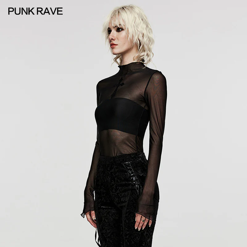 Goth Sexy see-through T-Shirt - Image 2