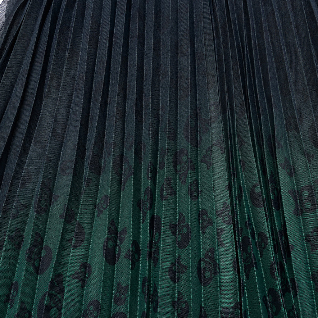 Goth Skull Print Gradient Skirt - Image 4