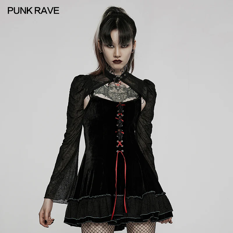 Goth two piece girls dress