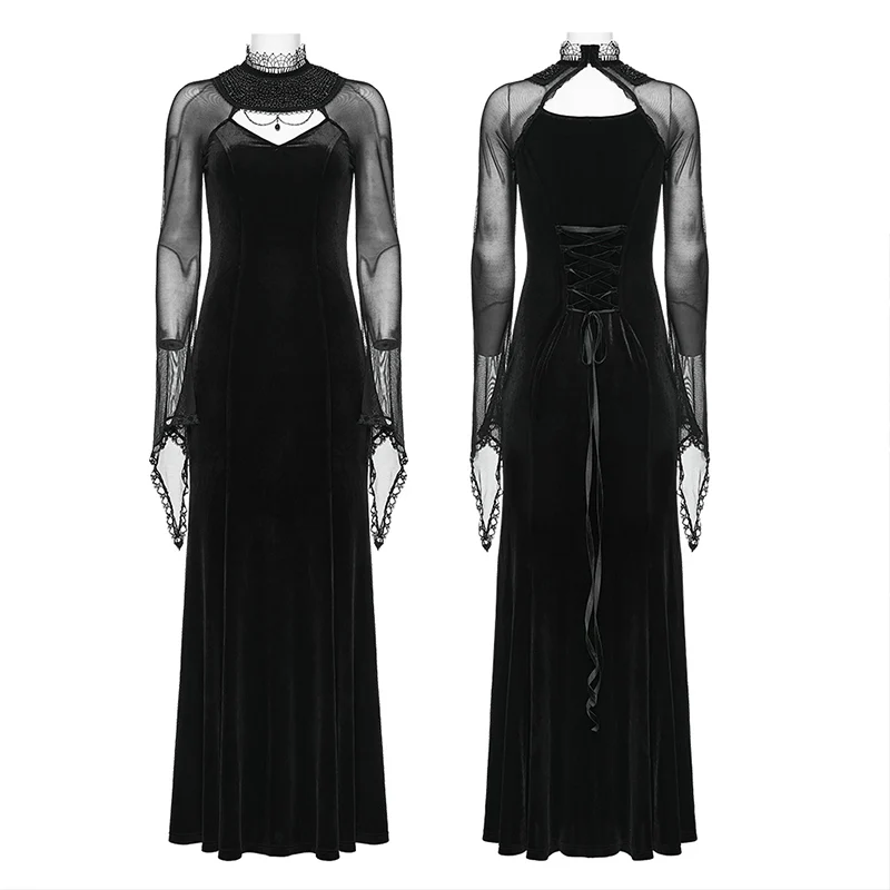 Goth velvet Exquisite Dress - Image 4