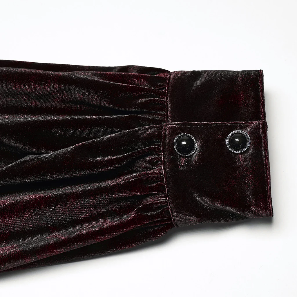 Daily Goth luster velvet shirt - Image 3