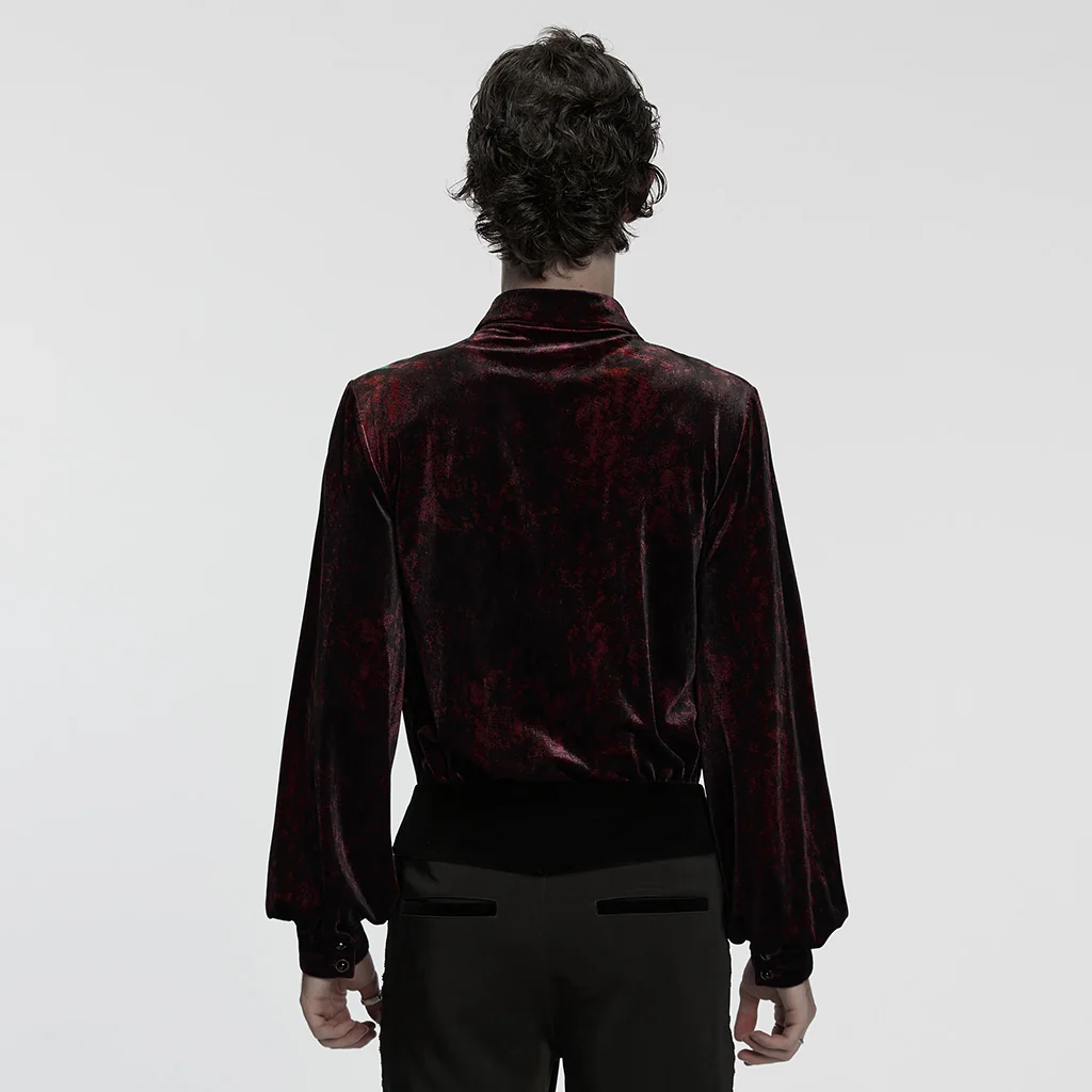 Daily Goth luster velvet shirt - Image 5