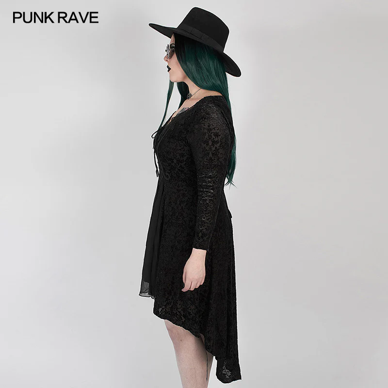 Gothic abyss burnt flower dress - Image 2