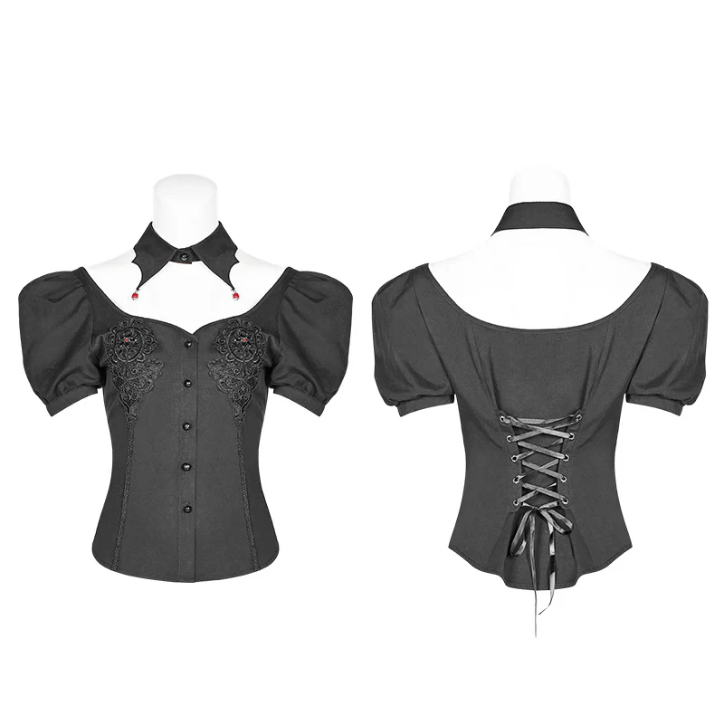 Gothic Blood Bubble Short Sleeves Shirt - Image 4
