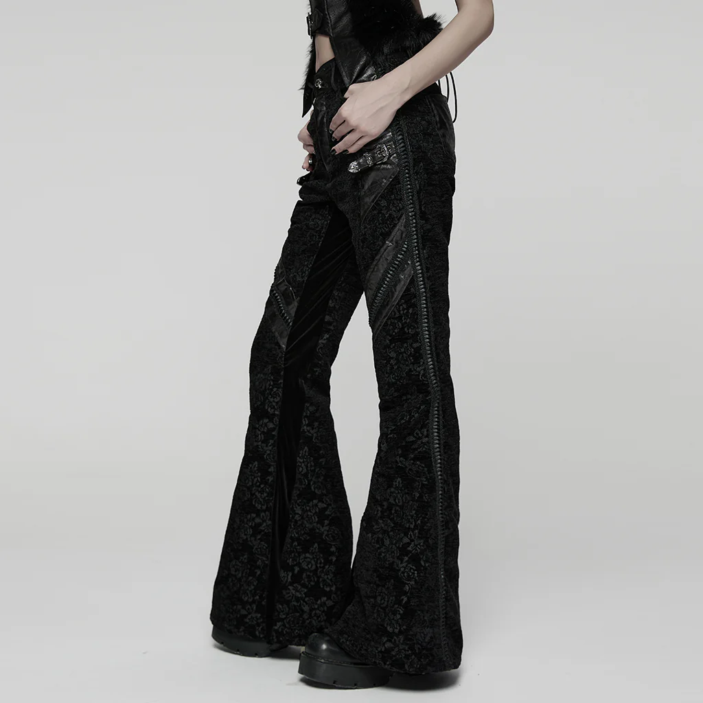 Gothic Court Style Flared Pants - Image 2